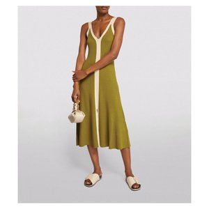 NWOT SANDRO Two Tone Knit Midi Dress